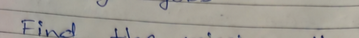 Original handwriting: Find the missing